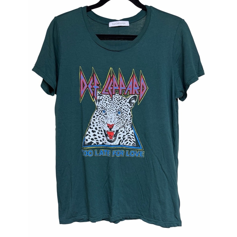 Daydreamer Def Leppard T Shirt Retro Too Late for Love Women's Size‎ Small